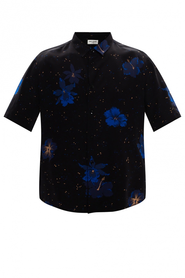 Saint Laurent Floral motif shirt